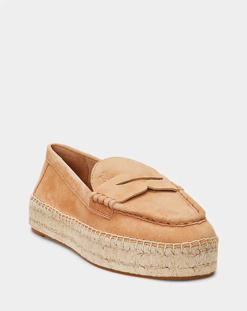 Luize Suede Loafer Espadrille