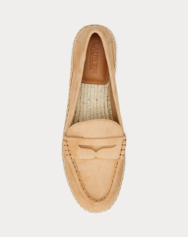 Luize Suede Loafer Espadrille