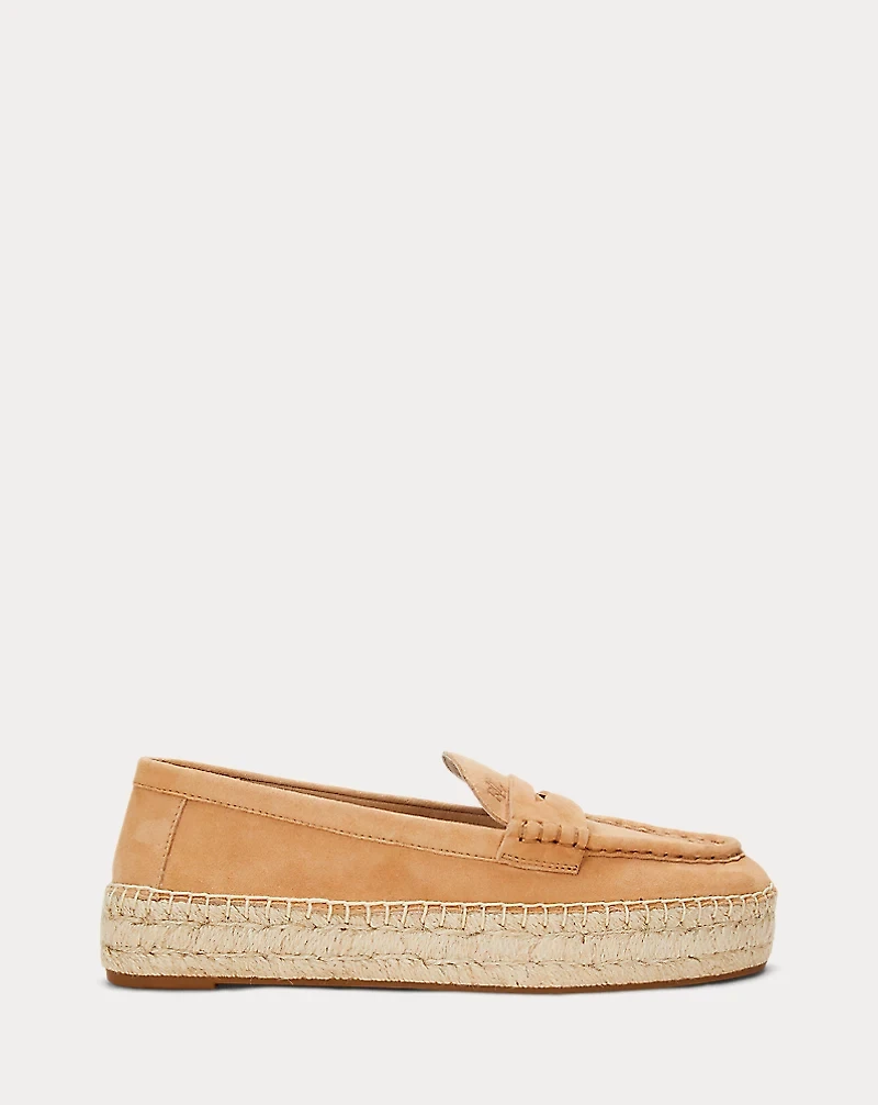Luize Suede Loafer Espadrille