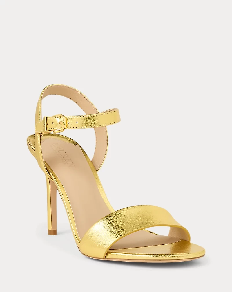 Gwen Metallic Nappa Leather Sandal