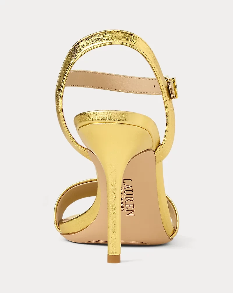 Gwen Metallic Nappa Leather Sandal