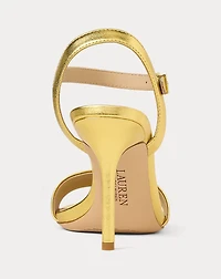 Gwen Metallic Nappa Leather Sandal