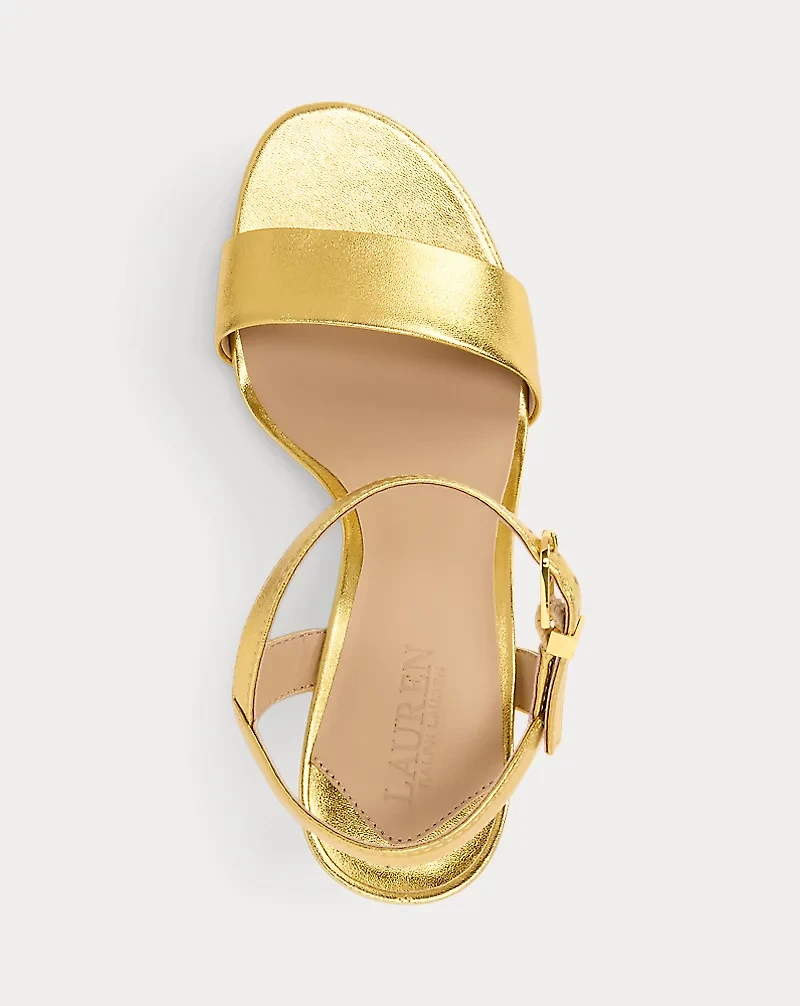 Gwen Metallic Nappa Leather Sandal
