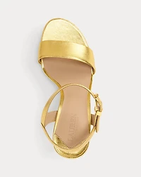 Gwen Metallic Nappa Leather Sandal