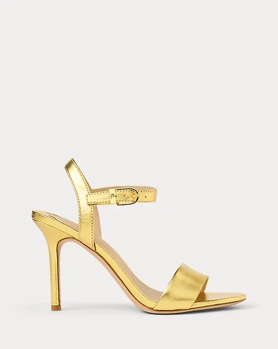 Gwen Metallic Nappa Leather Sandal