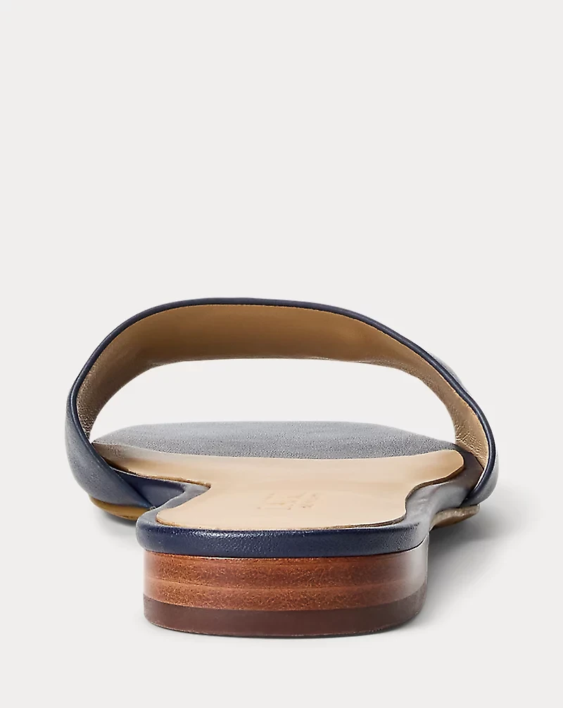 Everley Nappa Leather Slide Sandal