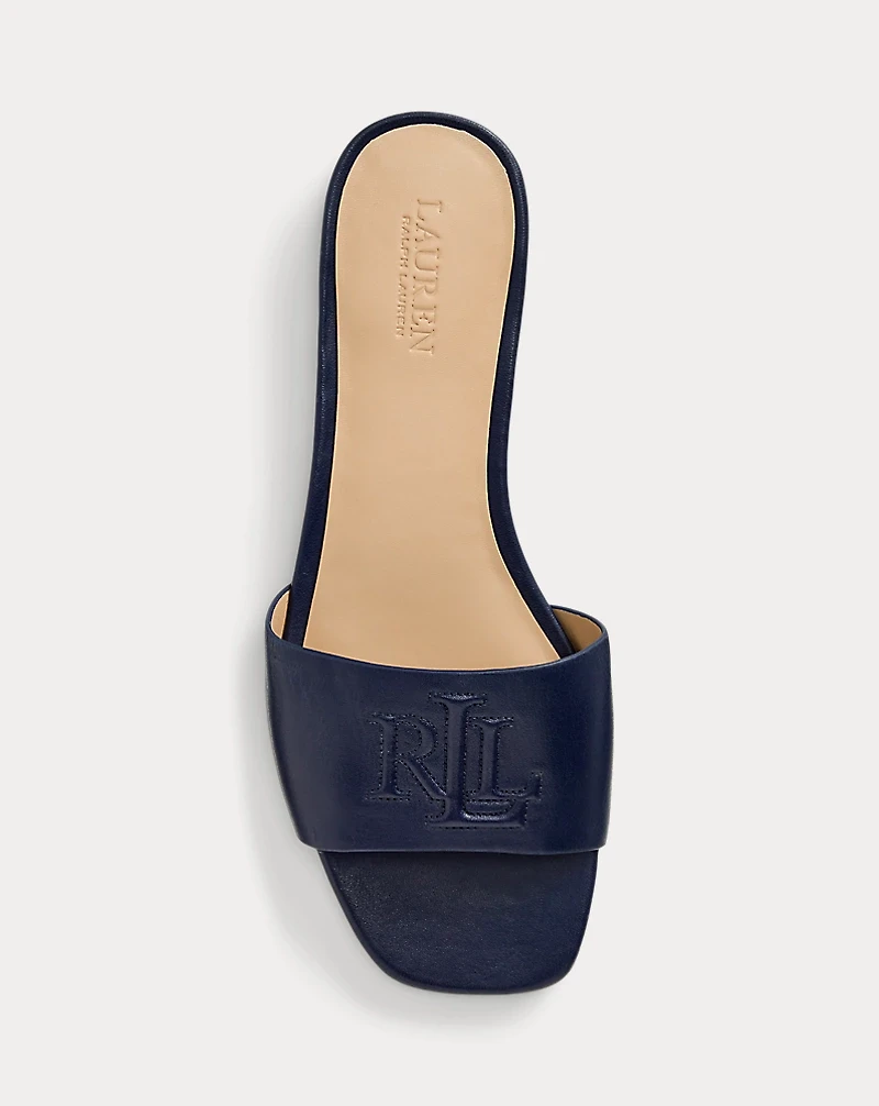 Everley Nappa Leather Slide Sandal