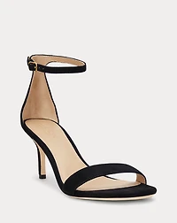 Allie Mid-Heel Suede Sandal