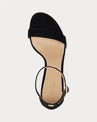Allie Mid-Heel Suede Sandal