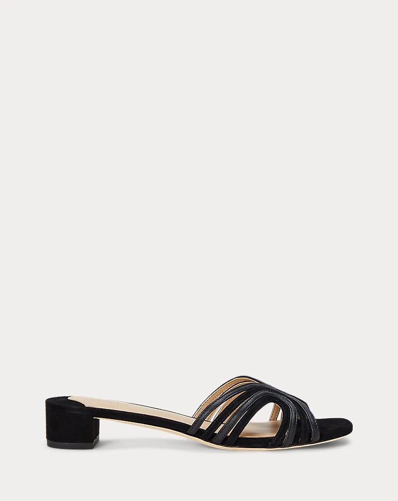 Fay Suede & Leather Multistrap Sandal