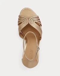Allie Metallic Multistrap Sandal