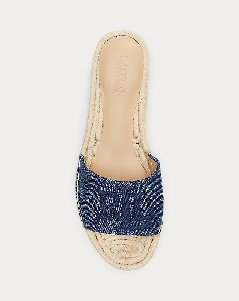 Polly Washed Denim Espadrille