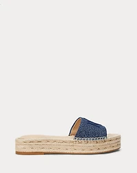 Polly Washed Denim Espadrille
