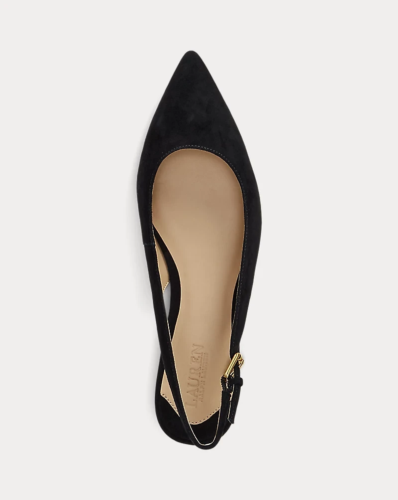 Londyn Suede Slingback Flat