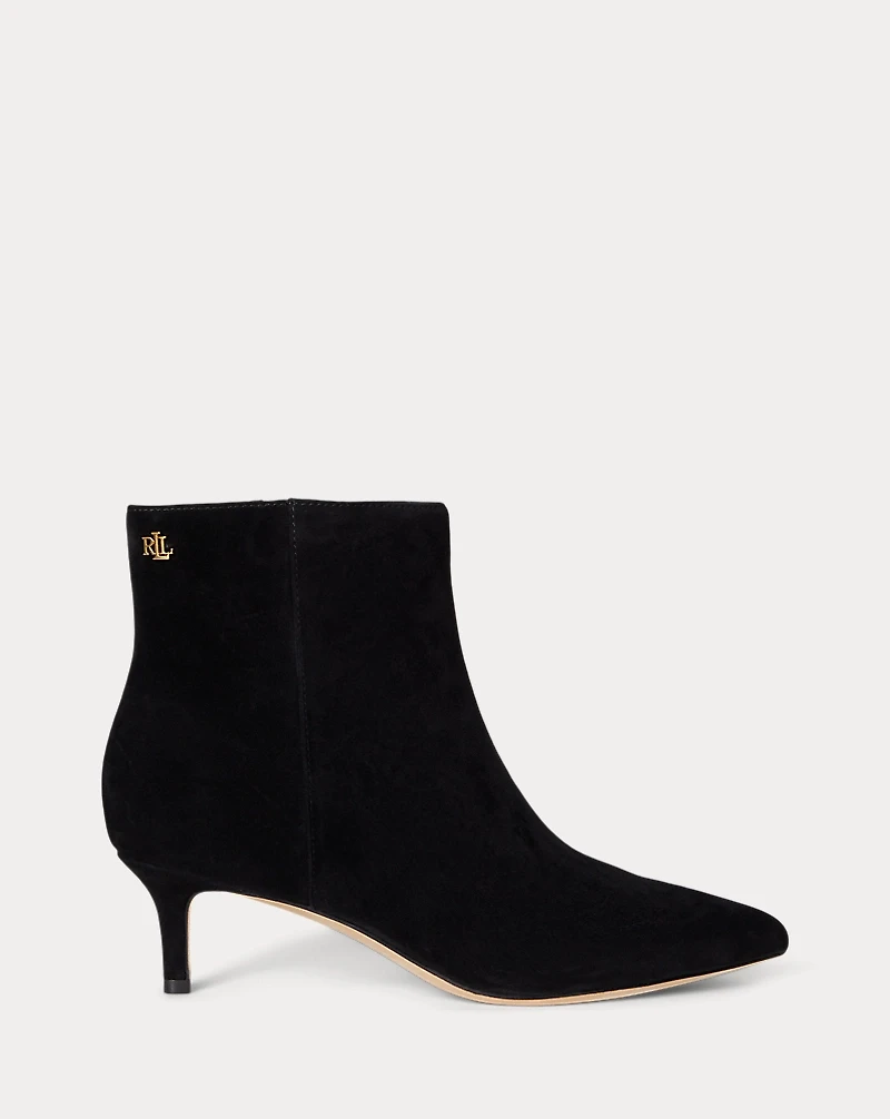 McKay Suede Bootie Heel
