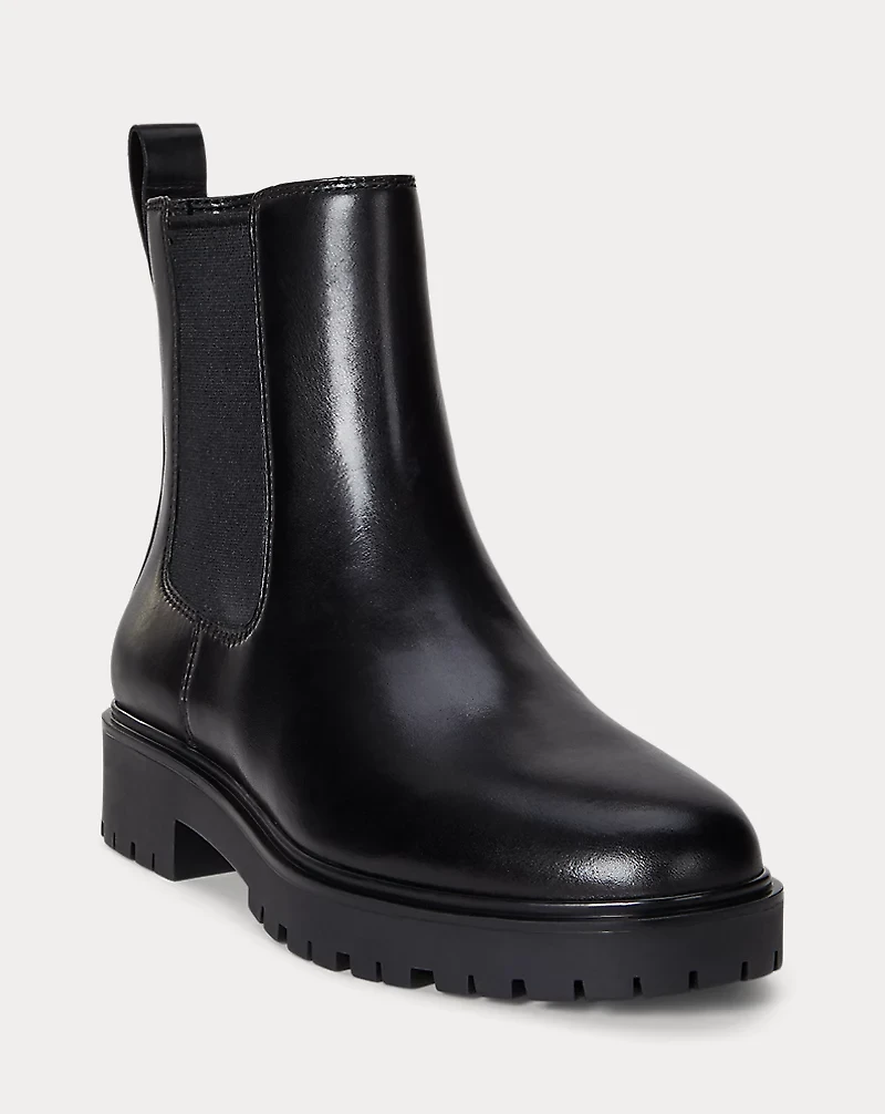 Allyson Burnished Leather Bootie