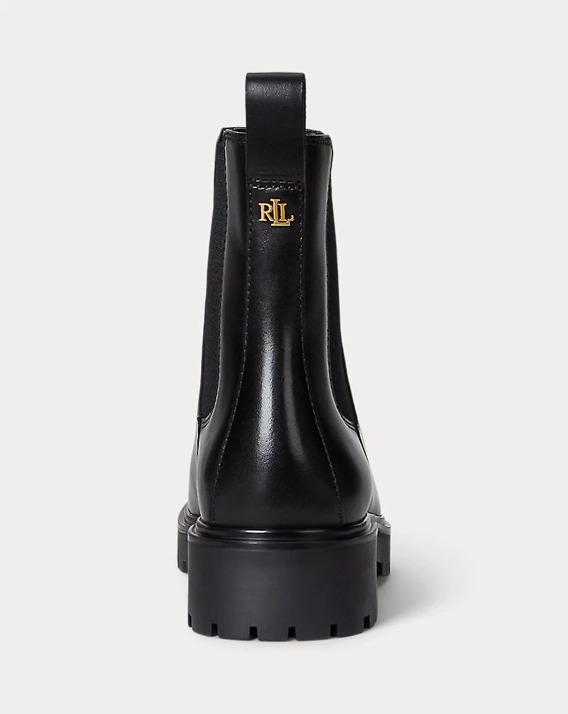 Allyson Burnished Leather Bootie