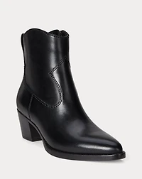 Harpher Burnished Leather Bootie