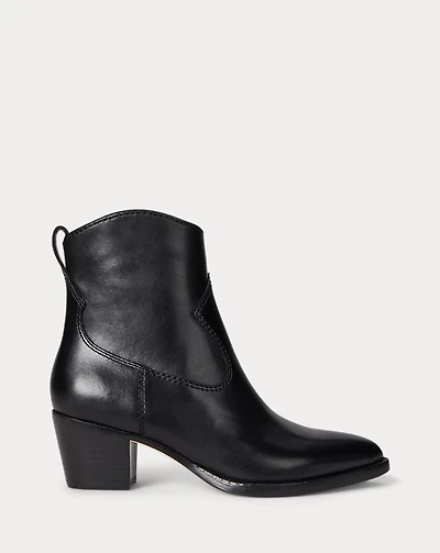 Harpher Burnished Leather Bootie