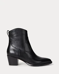 Harpher Burnished Leather Bootie