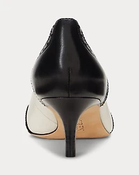 Adrienne Leather Wingtip Pump