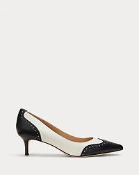 Adrienne Leather Wingtip Pump