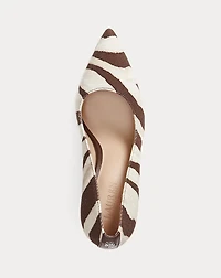 Lindella II Zebra-Print Canvas Pump