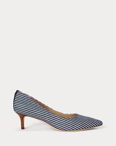 Adrienne Striped Canvas Pump
