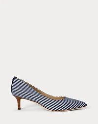Adrienne Striped Canvas Pump