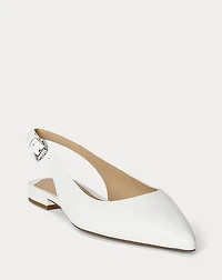 Londyn Nappa Leather Slingback Flat