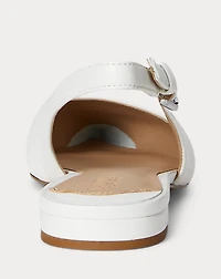 Londyn Nappa Leather Slingback Flat