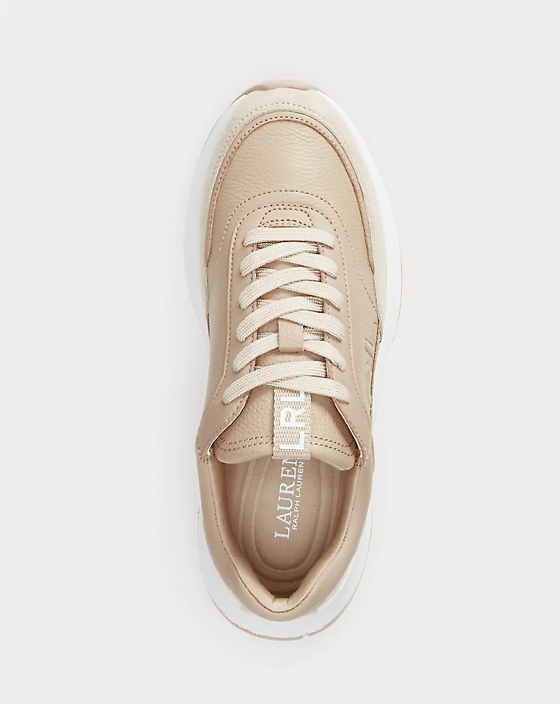 Franky Tumbled Leather & Suede Sneaker