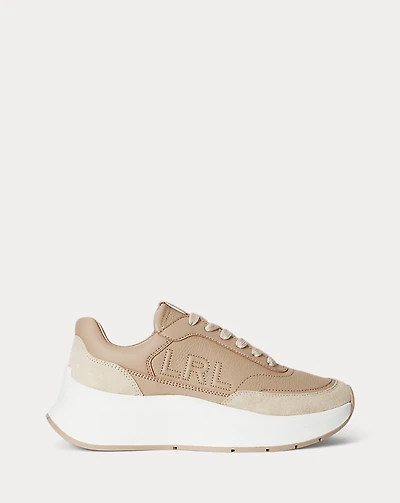 Franky Tumbled Leather & Suede Sneaker