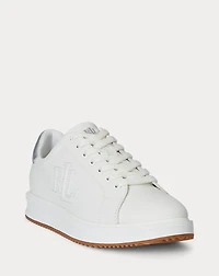Ainsley Metallic-Trim Leather Sneaker