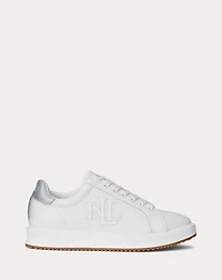 Ainsley Metallic-Trim Leather Sneaker