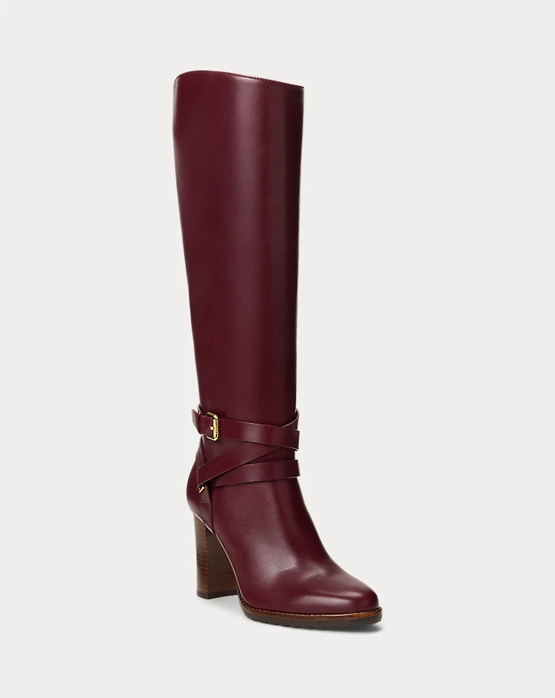 Collins Calfskin Tall Boot Heel