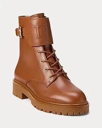Allyson Calfskin Lace-Up Bootie