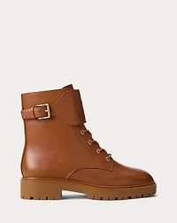 Allyson Calfskin Lace-Up Bootie