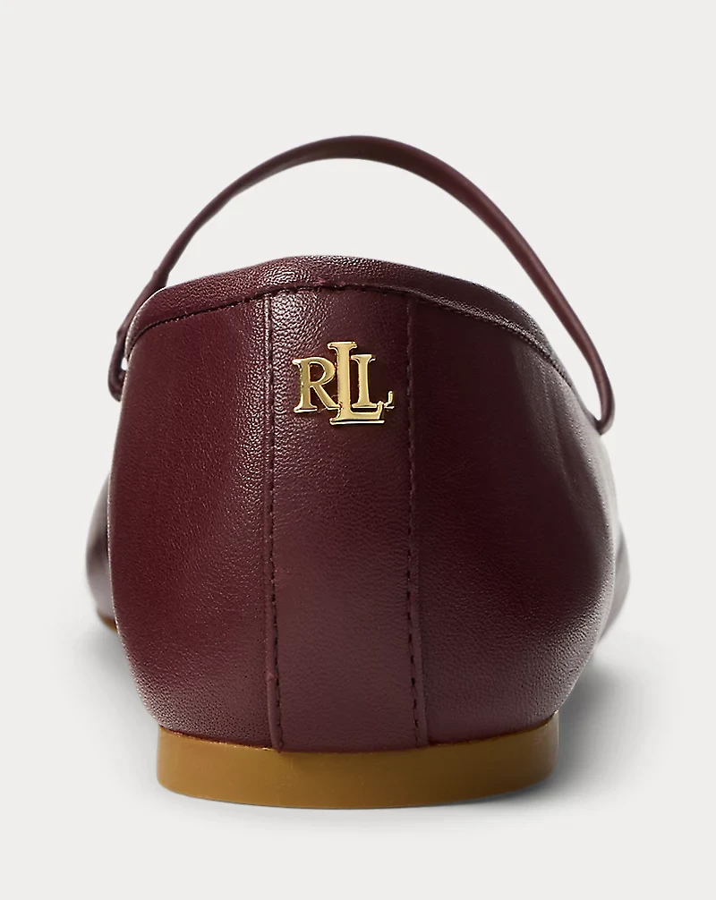 Jayna Nappa Leather Mary Jane Flat
