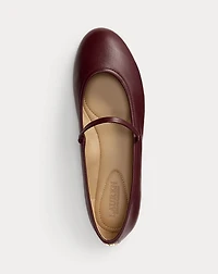 Jayna Nappa Leather Mary Jane Flat