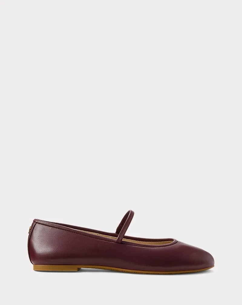Jayna Nappa Leather Mary Jane Flat