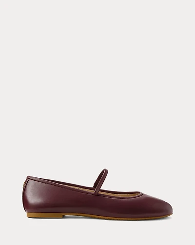 Jayna Nappa Leather Mary Jane Flat