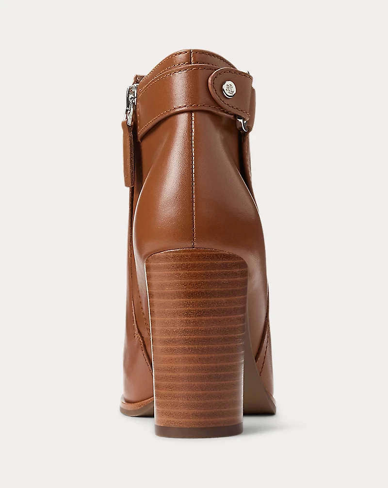 Tasha Calfskin Bootie Heel