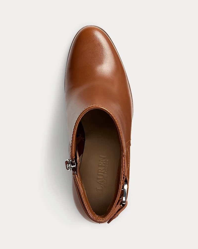 Tasha Calfskin Bootie Heel