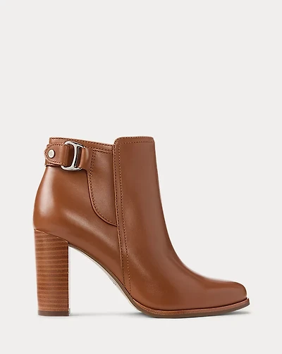 Tasha Calfskin Bootie Heel