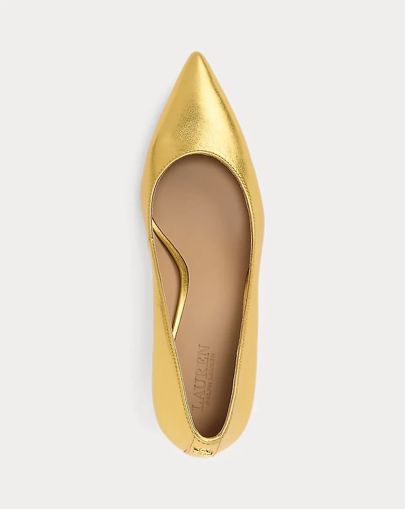 Lanette Metallic Nappa Leather Pump