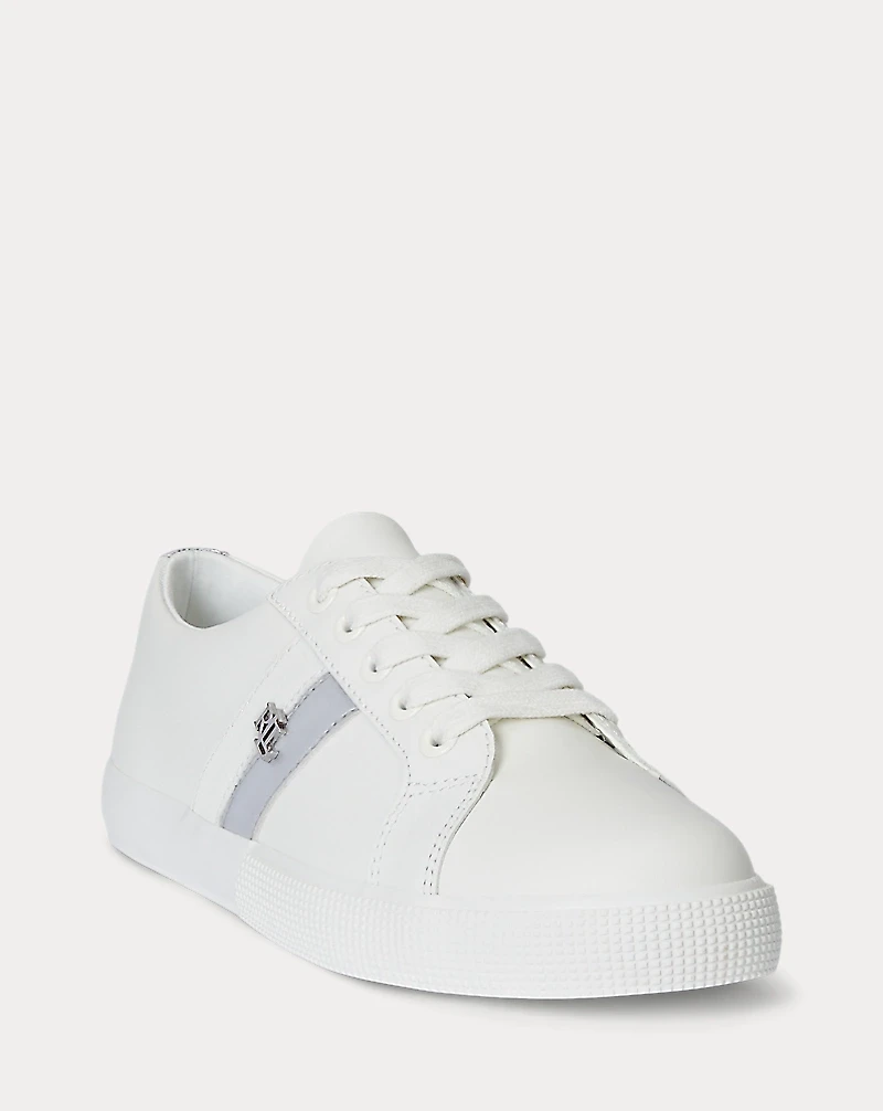 Janson II Metallic-Trim Leather Sneaker