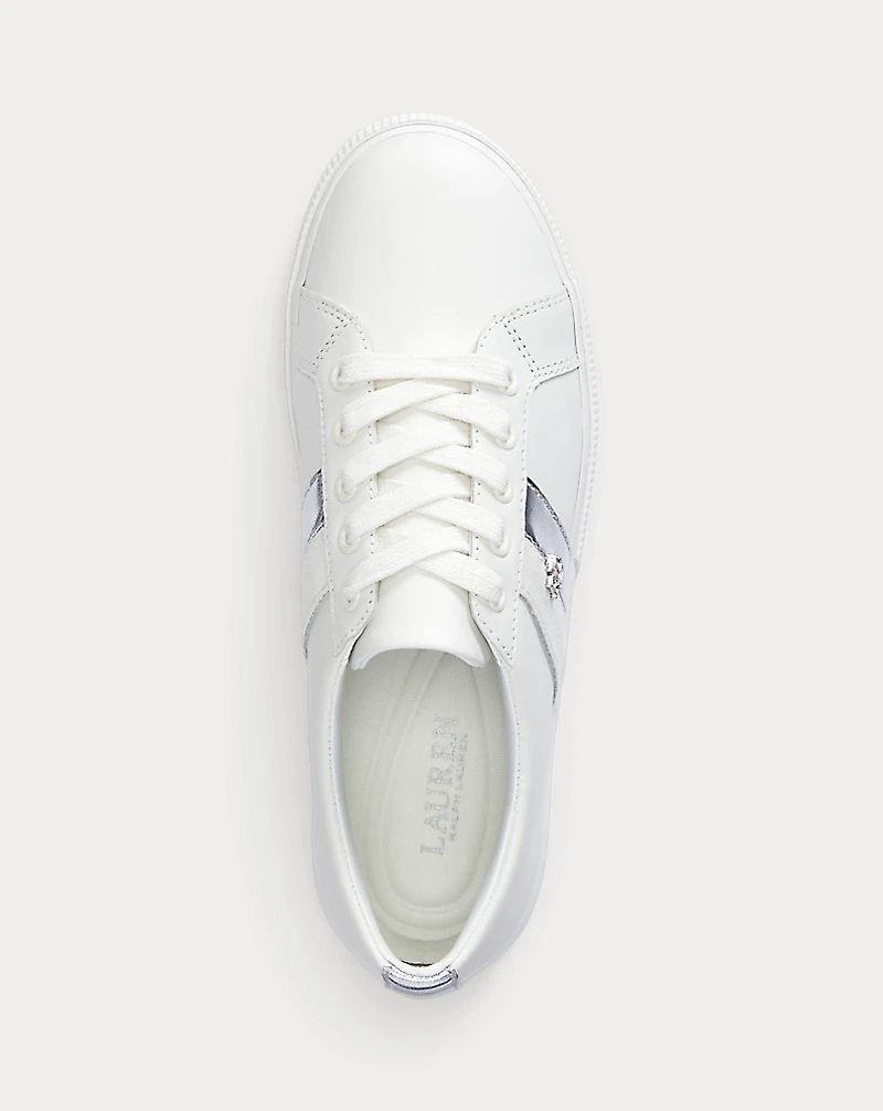 Janson II Metallic-Trim Leather Sneaker