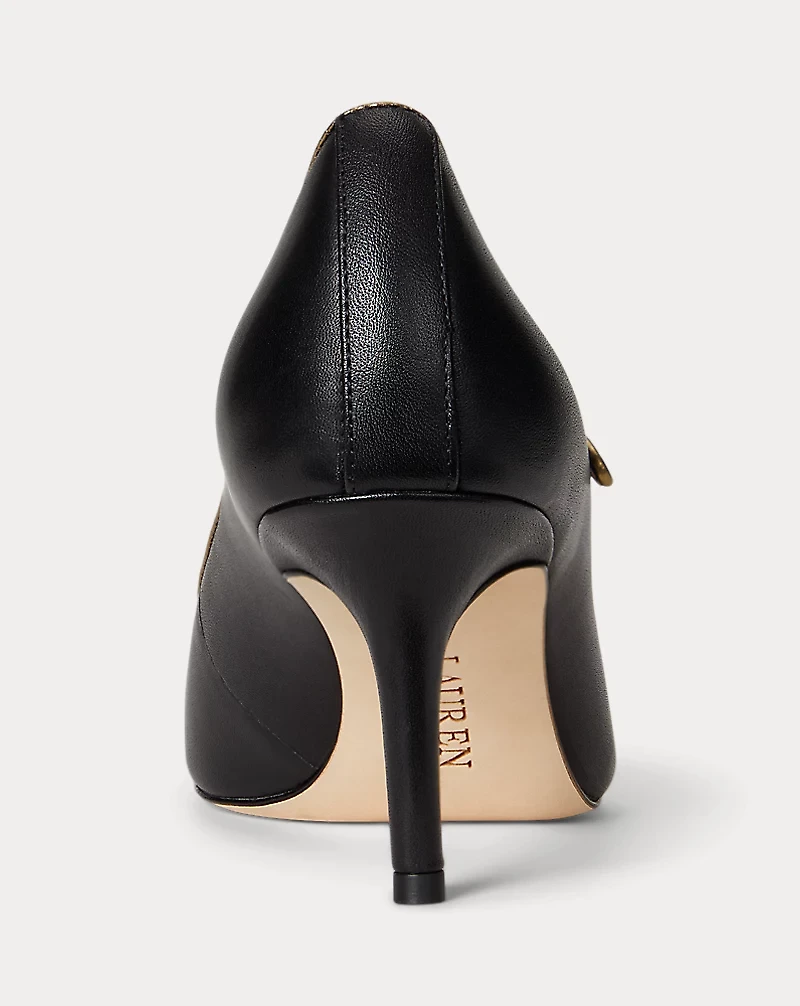 Lanette Metallic-Trim Mary Jane Pump