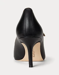 Lanette Metallic-Trim Mary Jane Pump